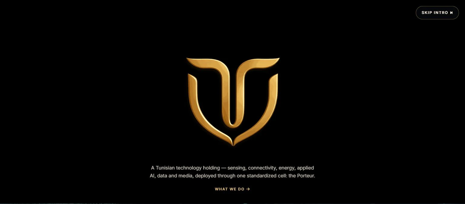 L’introduction du site du groupe. — 1/4